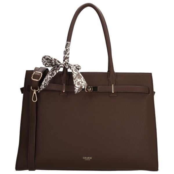 CHARM LONDON BAGS  The Hamptons Laptoptas 15,6 inch dark brown