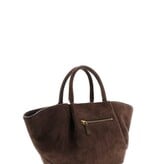 Guess Allegra suède handtas Espresso