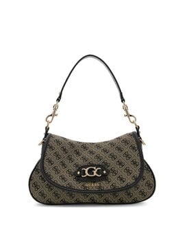 Guess Samantha logo schoudertas Black