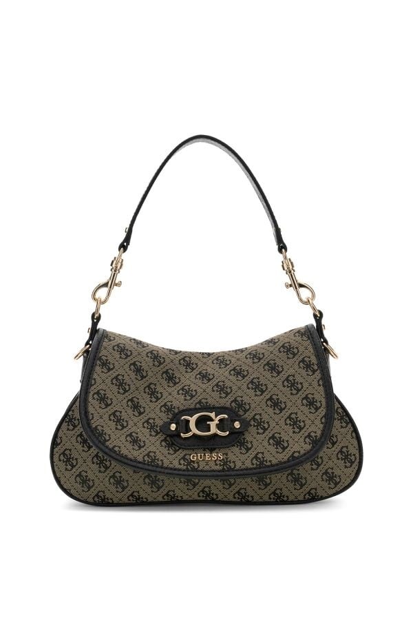 Guess Samantha logo schoudertas Black