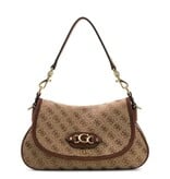 Guess Samantha logo schoudertas Brown logo