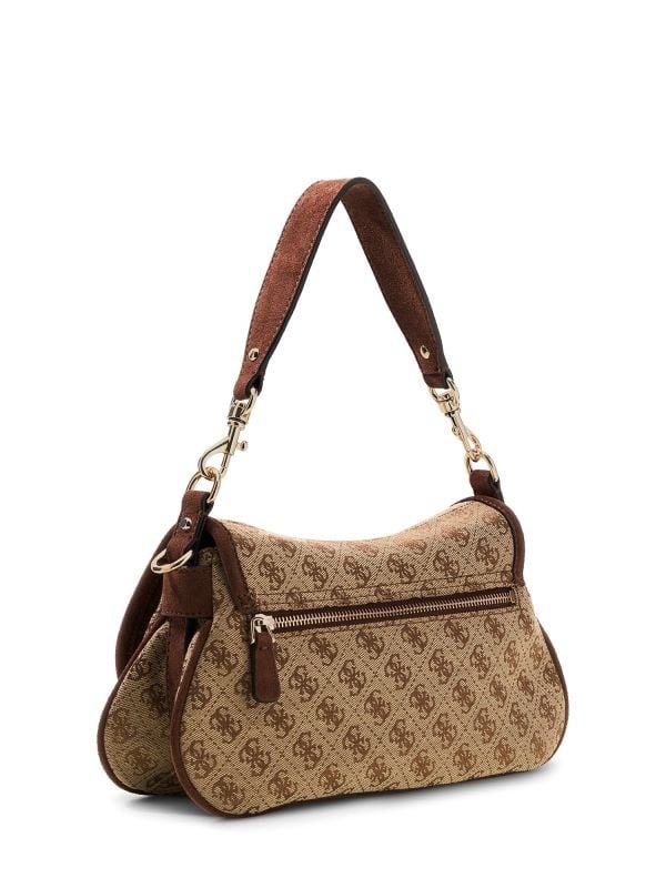 Guess Samantha logo schoudertas Brown logo