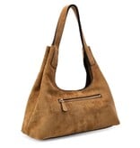 Guess Sunset Schoudertas Hobo Tas suède Tan