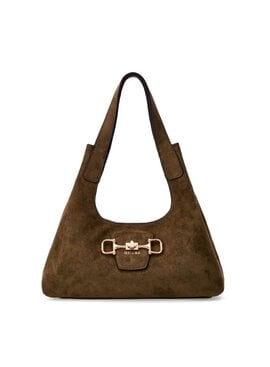Guess Sunset Schoudertas Hobo Tas suède Olive