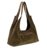 Guess Sunset Schoudertas Hobo Tas suède Olive