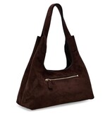 Guess Sunset Schoudertas Hobo Tas suède Espresso
