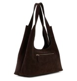 Guess Sunset Schoudertas Hobo Tas suède Espresso