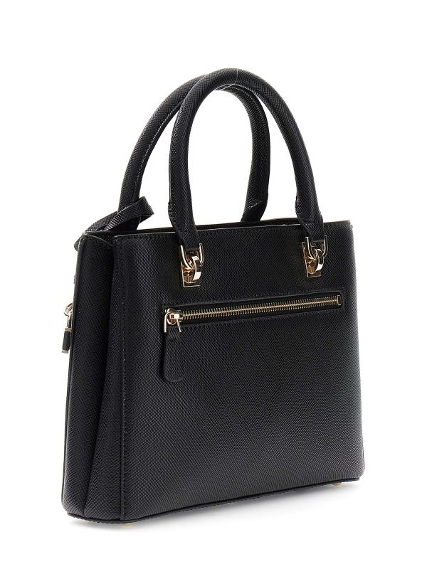 Guess Handtas Noelle saffiano Black