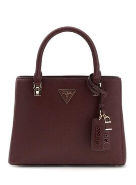 Guess Handtas Noelle saffiano Burgundy