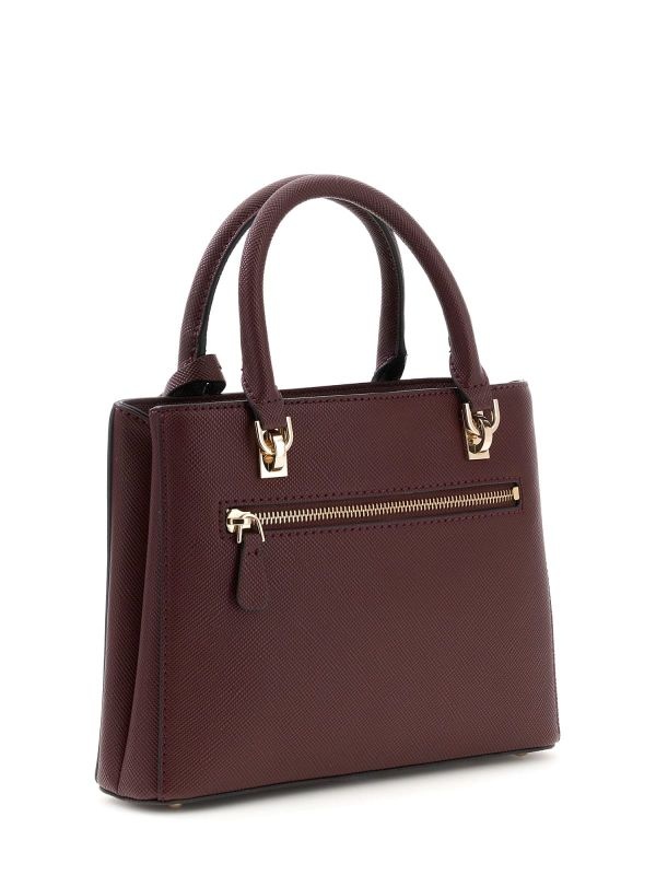 Guess Handtas Noelle saffiano Burgundy