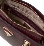 Guess Handtas Noelle saffiano Burgundy