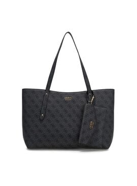 Guess Brenton Shopper donker grijs logo