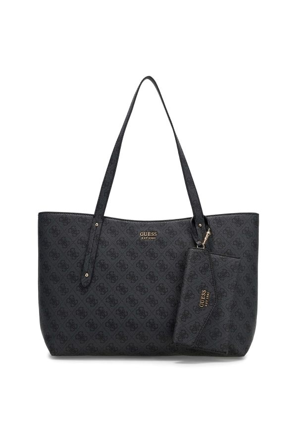 Guess Brenton Shopper donker grijs logo