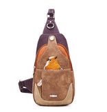 Hi Di Hi Rugtas/slingband Carol CL33 Purple/Orange/Brown