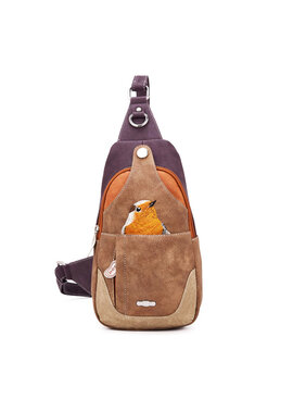 Hi Di Hi Rugtas/slingband Carol CL33 Purple/Orange/Brown