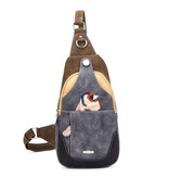Hi Di Hi Rugtas/slingband Carol CL36 Green/beige/grey