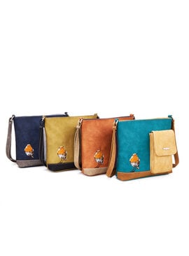 Hi Di Hi Crossbody/schoudertas Quack QU09 Orange-Purple