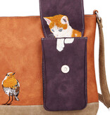 Hi Di Hi Crossbody/schoudertas Quack QU09 Orange-Purple