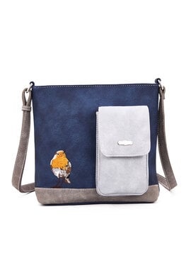 Hi Di Hi Crossbody/schoudertas Quack QU11 Blue/grey