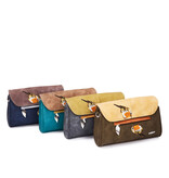 Hi Di Hi Clutch/schoudertas/crossoverTwiggle TW09 Green/Beige/Grey