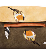 Hi Di Hi Clutch/schoudertas/crossoverTwiggle TW09 Green/Beige/Grey
