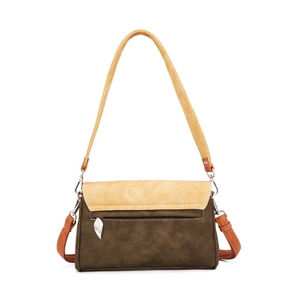 Hi Di Hi Clutch/schoudertas/crossoverTwiggle TW09 Green/Beige/Grey