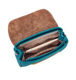 Hi Di Hi Clutch/schoudertas/crossoverTwiggle TW10 Teal/Brown