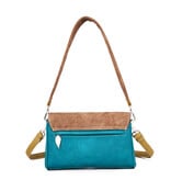 Hi Di Hi Clutch/schoudertas/crossoverTwiggle TW10 Teal/Brown