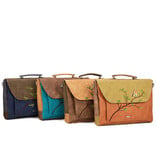 Hi Di Hi Busy Bird Schoudertas/laptoptas BUB01 Orange/Green