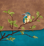 Hi Di Hi Busy Bird Schoudertas/laptoptas BUB02 Teal/Brown