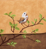 Hi Di Hi Busy Bird Schoudertas/laptoptas BUB03 Brown/Beige
