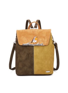 Hi Di Hi rugtas/schoudertas Timber TI03 Green/Brown