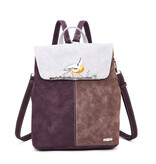 Hi Di Hi rugtas/schoudertas Timber TI04 Grey/Purple