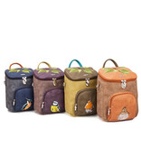 Hi Di Hi rugtas/schoudertas Woods  WOO01 Brown/Orange