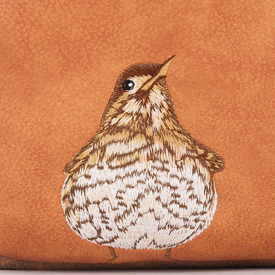 Hi Di Hi rugtas/schoudertas Woods  WOO01 Brown/Orange