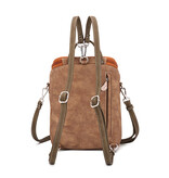Hi Di Hi rugtas/schoudertas Woods  WOO01 Brown/Orange