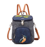 Hi Di Hi rugtas/schoudertas Woods  WOO02 Grey/Blue