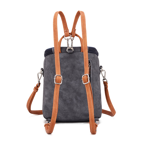 Hi Di Hi rugtas/schoudertas Woods  WOO02 Grey/Blue