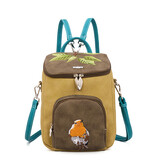 Hi Di Hi rugtas/schoudertas Woods WOO03 Green