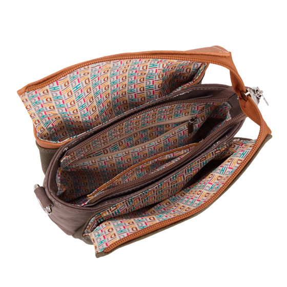 Hi Di Hi Crossbody/schoudertas Tweet TT05 Green/Orange