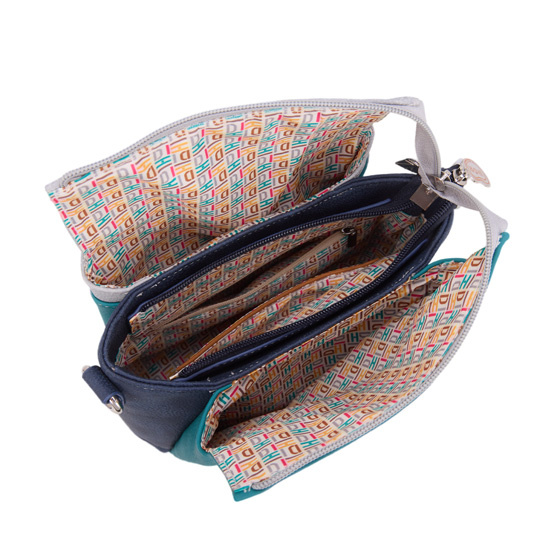 Hi Di Hi Crossbody/schoudertas Tweet TT06 Treal/Grey