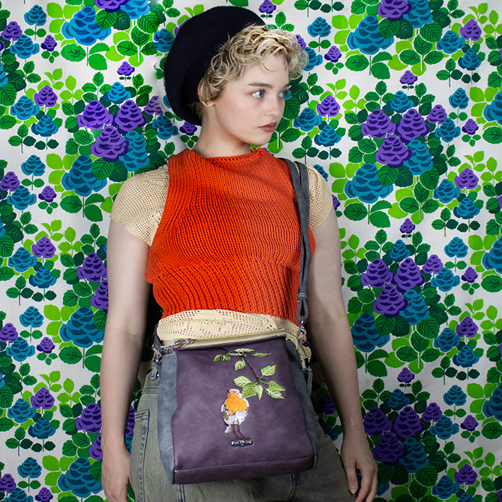 Hi Di Hi Crossbody/schoudertas Tweet  TT07 Purple/Green