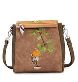 Hi Di Hi Crossbody/schoudertas Tweet  TT08 Brown/Beige