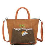 Hi Di Hi Handtas/schoudertas Flip  FP01 Orange/Brown