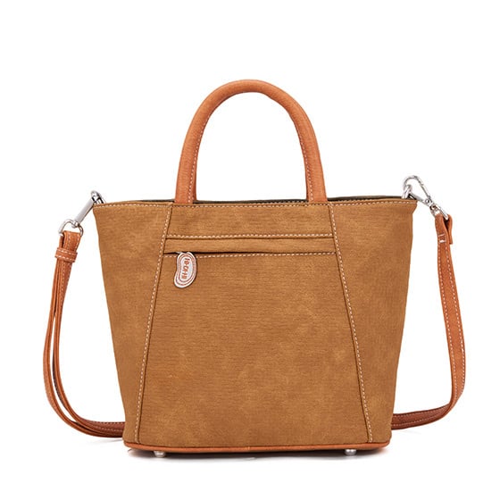 Hi Di Hi Handtas/schoudertas Flip  FP01 Orange/Brown