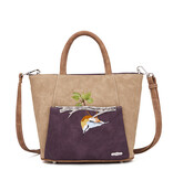 Hi Di Hi Handtas/schoudertas Flip  FP02 Beige/Purple