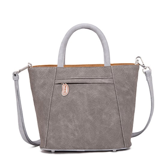 Hi Di Hi Handtas/schoudertas Flip FP03 Grey/Brown