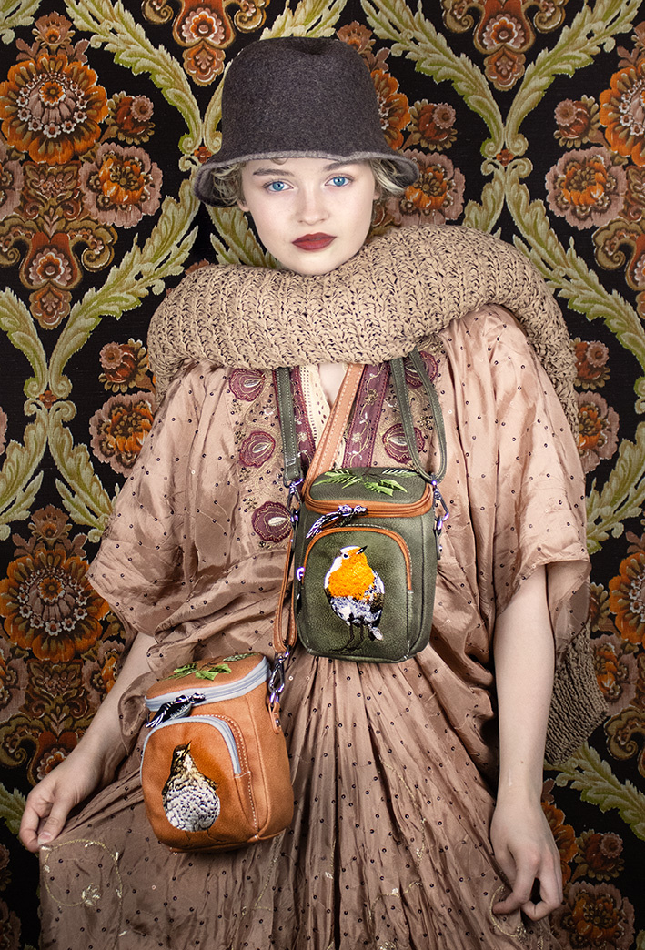 Hi Di Hi Schoudertasje/crossbody  Folliage FO03 Brown