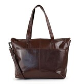 Bear Design Leren Shopper 'Nora' Andorra donkerbruin