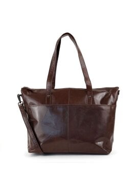 Bear Design Leren Shopper 'Nora' Andorra donkerbruin